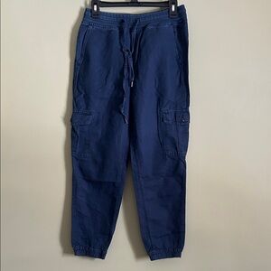 GAP Women’s Deep Blue Cargo Jogger Pants Size XS